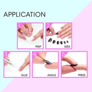 Elegant Touch Trend Colournails- Steel The Night