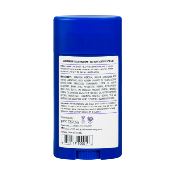 Dr Teal's Aluminum Free Deodorant Lavender Vanilla 75G - Image 2
