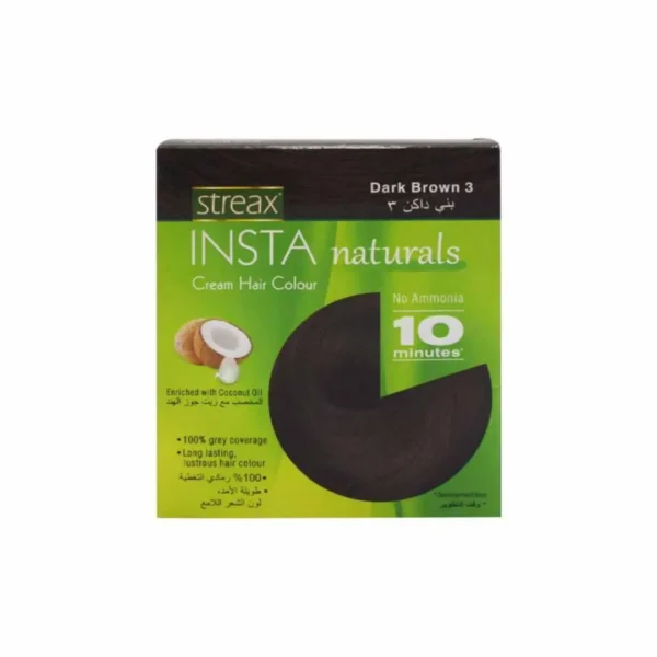 Streax Insta Cream Hair Colour Dark Brown 15ml