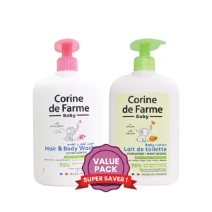 Cdf-Baby Hair & Body Wash  Extra Gentle 500ml & Cdf - Baby Lotion Natural Origin 500Ml